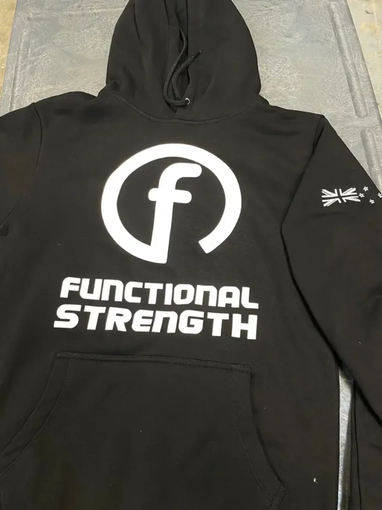 Spot Colour Print On Hoodie