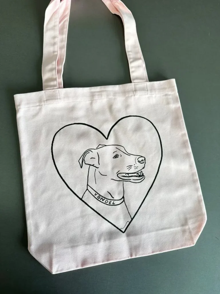 Vondel Screen Printed Tote Bag