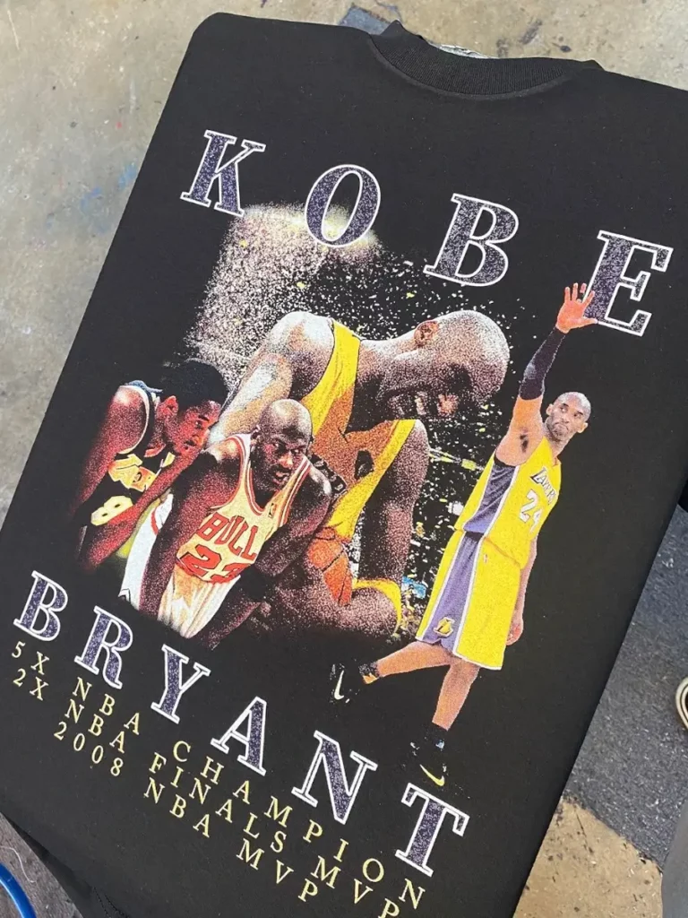 Halftone Printed Kobe Bryant T Shirt