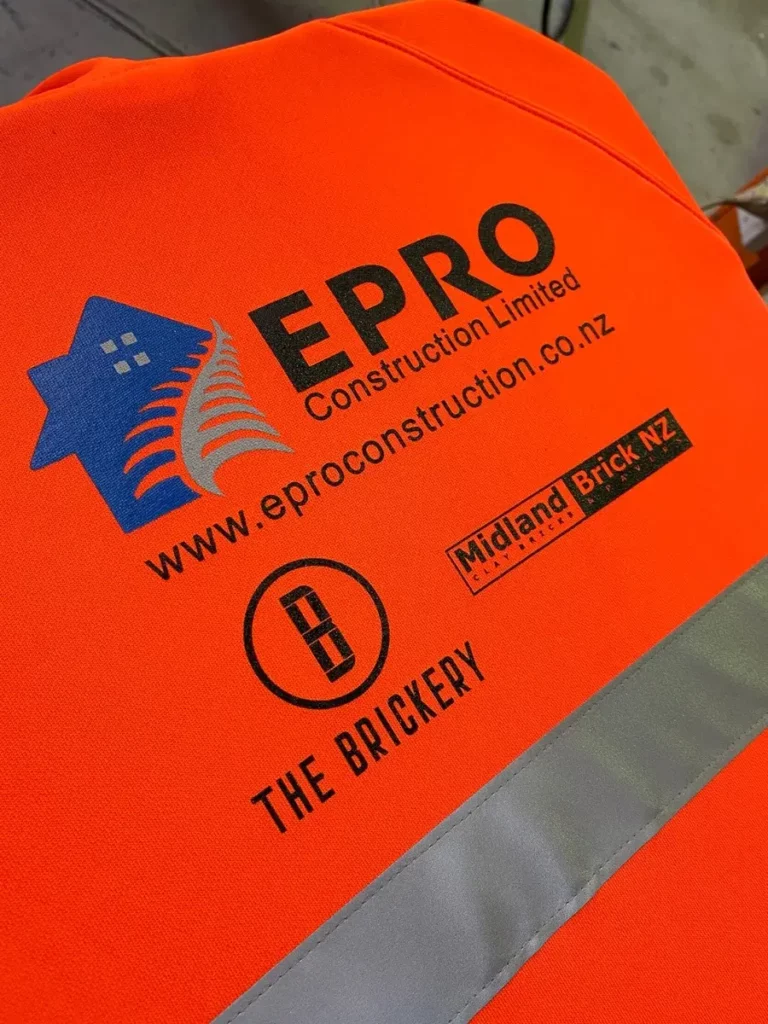 Hi Vis Print On Hoodie