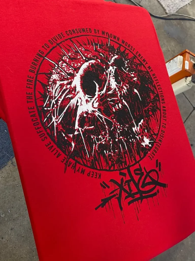 Spot Colour Printed Re Shirt