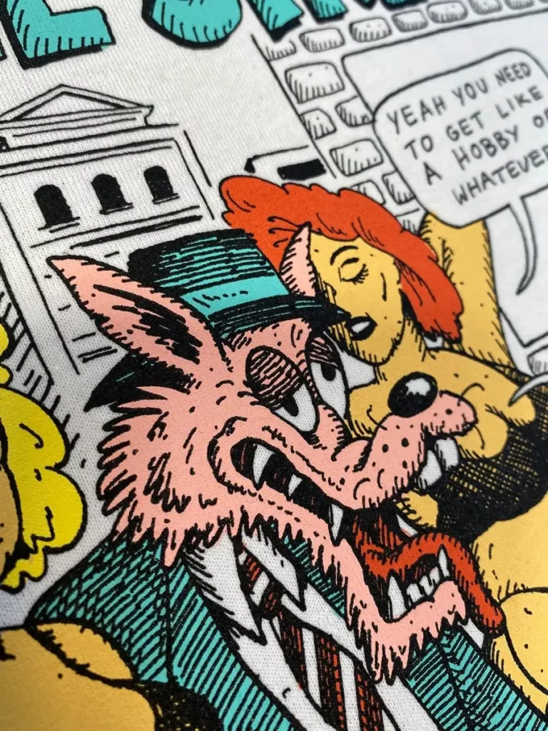 Spot Colour Print Close Up